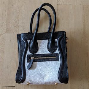 Italian Leather Small Satchel w/ Crossbody Strap